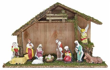 93-918 Φάτνη Ξύλινη Μεσαίου Μεγέθους - XMASfest