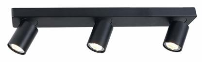 Elitis Τριπλό Σποτ με Ντουί GU10 σε Μαύρο Χρώμα Aca