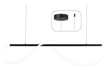 Kyma LED Κρεμαστό Φωτιστικό Μαύρο 120x6x210εκ. Aca