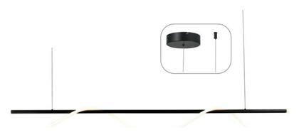 Kyma LED Κρεμαστό Φωτιστικό Μαύρο 190x6x215εκ. Aca