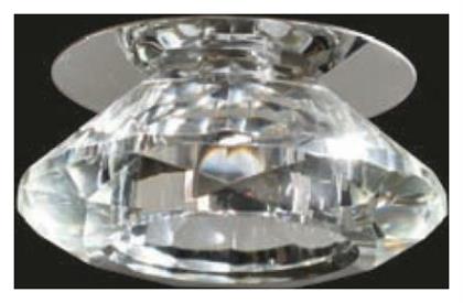 Moria Στρογγυλό Κρυστάλλινο Χωνευτό Σποτ Aca