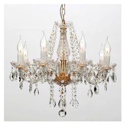 Gladiolo Πολυέλαιος 8xE14 Ø57cm με Κεράκια BLK80418P Aca