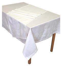 Τραπεζομάντηλο Σετ 9τμχ 165x260 2410 White Anna Riska