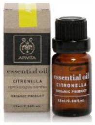 Citronella Essential Oil Βιολογικό Αιθέριο Έλαιο Σιτρονέλα 10ml Apivita