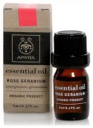 Geranium Essential Oil Βιολογικό Αιθέριο Έλαιο Γεράνι 5ml Apivita