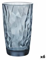 Diamond Ποτήρι Νερού από Γυαλί σε Μπλε Χρώμα 470ml Bormioli Rocco