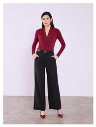 Γυναικείο Ψηλόμεσο Υφασμάτινο Παντελόνι Regular Fit Celestino