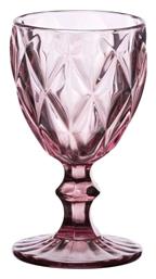 Kare Ποτήρι για Λευκό και Κόκκινο Κρασί από Γυαλί σε Μωβ Χρώμα Κολωνάτο 220ml Cryspo Trio