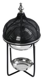 Σκεύος για Φοντύ με Ρεσώ Μεταλλικό Μαύρο 15x15x31εκ. Espiel