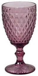 Tristar Ποτήρι για Λευκό και Κόκκινο Κρασί από Γυαλί σε Μωβ Χρώμα Κολωνάτο 200ml Espiel