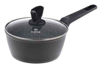 Cuisson Κατσαρολάκι Γάλακτος από Αλουμίνιο 1.8lt / 18cm Μαύρο Estia