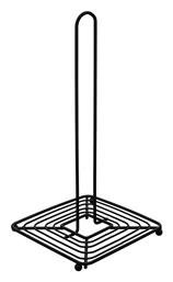 Βαση Ρολο Κουζινας Metal Black Μεταλλικη 30x15.5cm Μαυρη - Estia