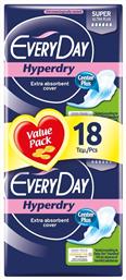 Hyperdry Super Σερβιέτες με Φτερά για Αυξημένη Ροή 6 Σταγόνες Every Day