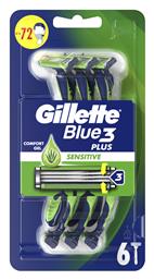 Blue 3 Plus Sensitive 3 Λεπίδων 6τμχ Gillette