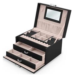 Μπιζουτιέρα Μαύρη 18.6x14.8x11cm Go Clever