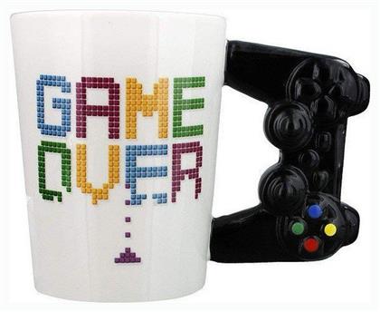 I-Total ''Game Over'' Τηλεχειριστήριο Κούπα Κεραμική Λευκή 380ml - iTotal