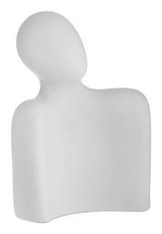 Διακοσμητικό Αγαλματίδιο από Κεραμικό Υλικό σε Λευκό 15x8x20cm Inart