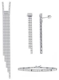 Σετ Κοσμημάτων από Λευκόχρυσο 14K Kiriakos Gofas