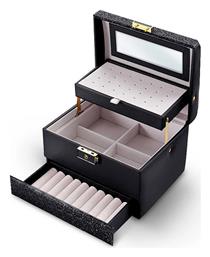 Μπιζουτιέρα Black 17.5x13.7x12.5cm Massido