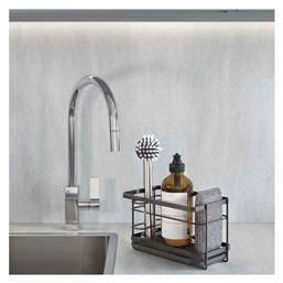 Στραγγιστήρι για Μαχαιροπίρουνα από Μέταλλο σε Μαύρο Χρώμα 22x13x14cm Metaltex