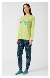 Χειμερινό Γυναικείο Σετ Πιτζάμας Βαμβακερό Minerva