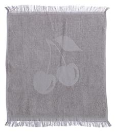 Nef-Nef Homeware Cherry Ποτηρόπανο από 100% Βαμβάκι σε Γκρι Χρώμα 50x50cm - Nef Nef