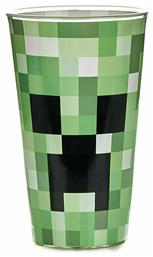 Minecraft Creeper Ποτήρι από Γυαλί σε Πράσινο Χρώμα 450ml Paladone