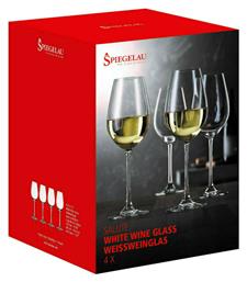 Salute Σετ Ποτήρια για Λευκό Κρασί από Κρύσταλλο σε Λευκό Χρώμα Κολωνάτα 465ml 4τμχ Spiegelau