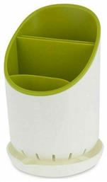 Στραγγιστήρι για Μαχαιροπίρουνα από Πλαστικό σε Λευκό Χρώμα 19x12cm - Aria Trade