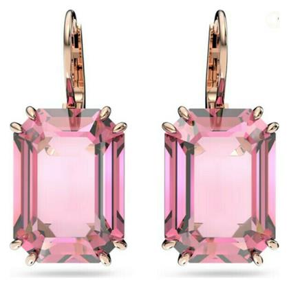 Millenia Octagon Cut Σκουλαρίκια Κρεμαστά με Πέτρες Swarovski