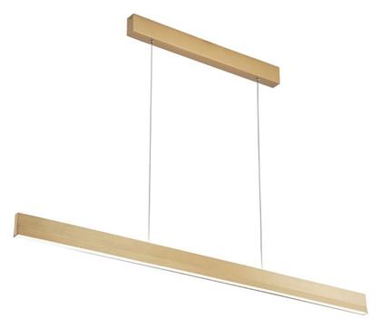 LED Κρεμαστό Φωτιστικό Χρυσό 117.5x6εκ. Viokef