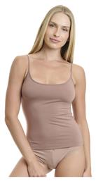 Καφέ Γυναικείο Φανελάκι με Τιράντα Walk