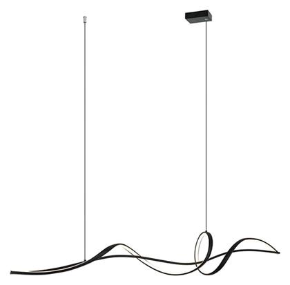 LED Κρεμαστό Φωτιστικό Μαύρο 140x23x226εκ. Zambelis Lights