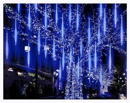 180 Λαμπάκια LED Μετεωρίτης 4μ. Ψυχρό Λευκό Μπαταρίας - Aca