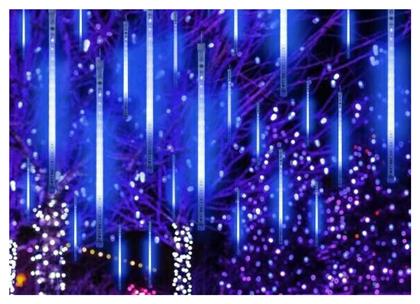 240 Λαμπάκια LED 3.2μ. Ψυχρό Λευκό Μπαταρίας τύπου Βροχή 1τμχ Aca