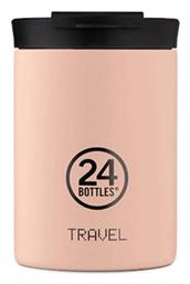Travel Tumbler Δοχείο Φαγητού Θερμός Inox Ροζ 24Bottles
