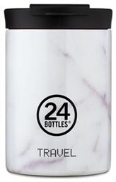Travel Tumbler Δοχείο Φαγητού Θερμός Inox Λευκό 24Bottles