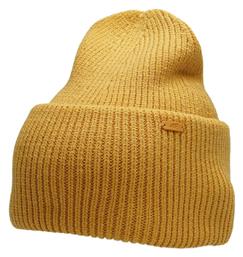 Beanie Γυναικείος Σκούφος με Rib Πλέξη Mustard 4F από το MybrandShoes