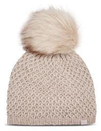 Beanie Γυναικείος Σκούφος Πλεκτός σε Μπεζ χρώμα 4F από το Modivo