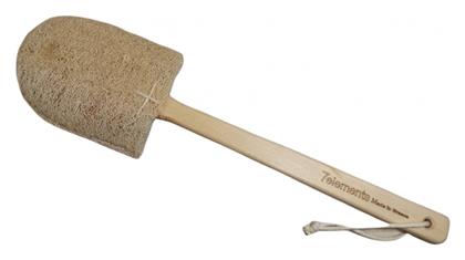 Φυσικό Σφουγγάρι Luffa Φυσικό Σφουγγάρι Μπάνιου Πλάτης με Ξύλινη Λαβή Μπεζ 1τμχ 7Elements