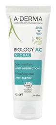 A-Derma Biology AC Global Κρέμα κατά των Ατελειών 40ml - A Derma