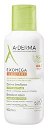 A-Derma Exomega Control Emollient Cream Ενυδατική Κρέμα Ανάπλασης για Ξηρές Επιδερμίδες 400ml - A Derma