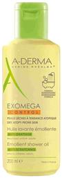 A-Derma Exomega Control Emollient Shower Oil Anti-Scratching Κατάλληλο για Ατοπική Επιδερμίδα 200ml - A Derma