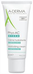 A-Derma Phys-AC 24ωρη Ενυδατική Κρέμα Προσώπου για Λιπαρές Επιδερμίδες κατά της Ακμής 40ml - A Derma