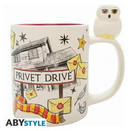 Harry Potter - Hedwig & Pivet Drive Κούπα Κεραμική Λευκή 460ml Abysse