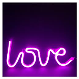 Διακοσμητικό Φωτιστικό Love Neon Μπαταρίας Aca