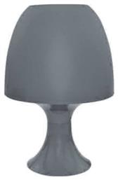 Nioki Πλαστικό Πορτατίφ για Ντουί E14 με Γκρι Καπέλο και Βάση Aca