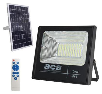 Στεγανός Ηλιακός Προβολέας LED 100W 6000K Aca