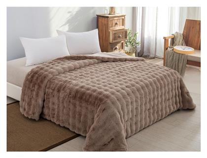 Κουβερτοπάπλωμα Υπέρδιπλο 220x240εκ. Taupe Adam Home