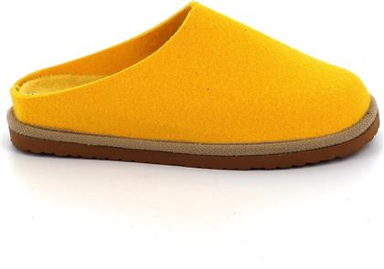Adam's Shoes Χειμερινές Γυναικείες Παντόφλες σε Κίτρινο Χρώμα